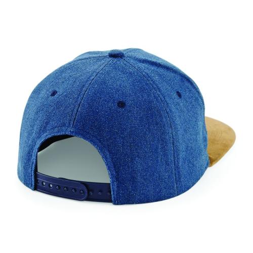 Beechfield Suede Peak Snapback Cap
